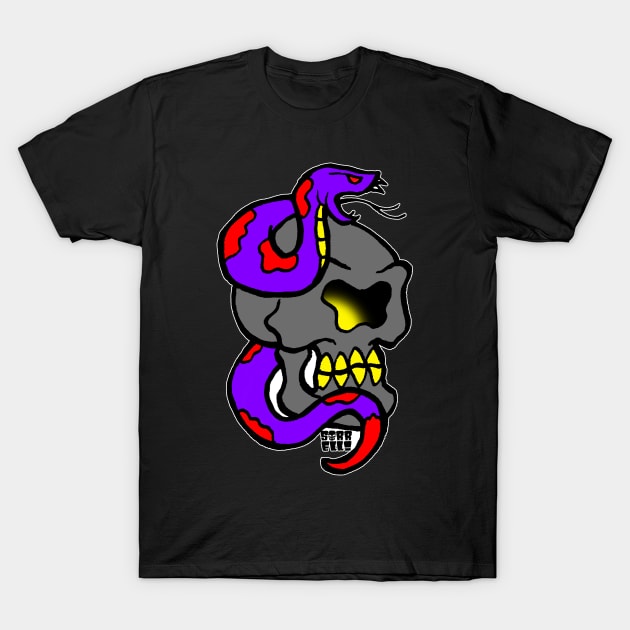 Cyclops Skull T-Shirt by ArtMonsterATX